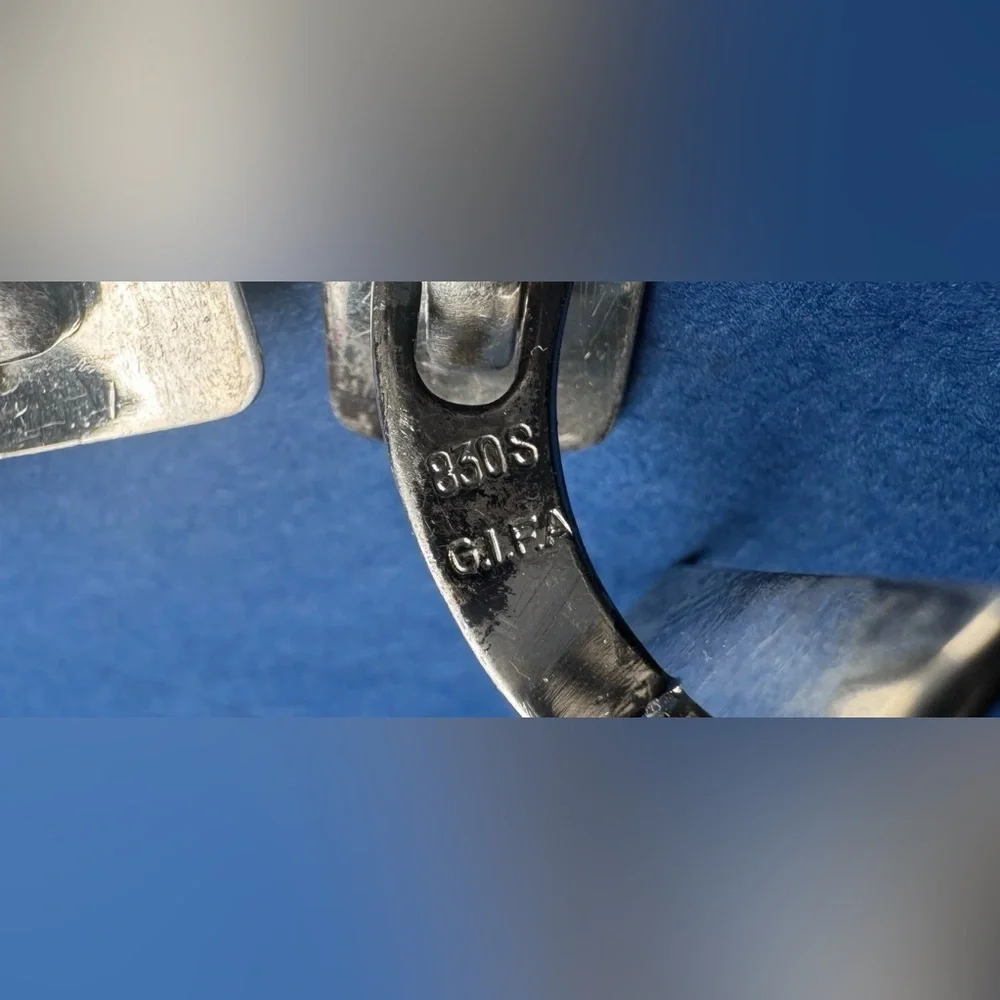 G.I.F.A. Gilded 830S Silver Cufflinks Produced By Guldsmedenes Indkøbsforening
